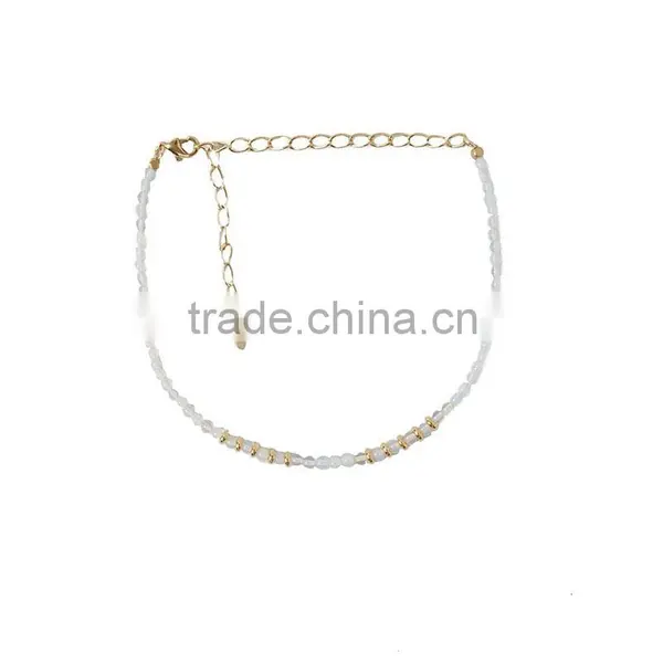 DC03-18 2016 Hot Fashion Rope Necklace Natural Stone Bead Necklace photo-4