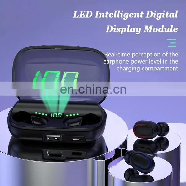 Earphone Headphone Version 5.0 High Quality 2021 Amazon Top Seller Wholesale Cellphone Headset Earbuds Wireless Stereo Earphone photo-3