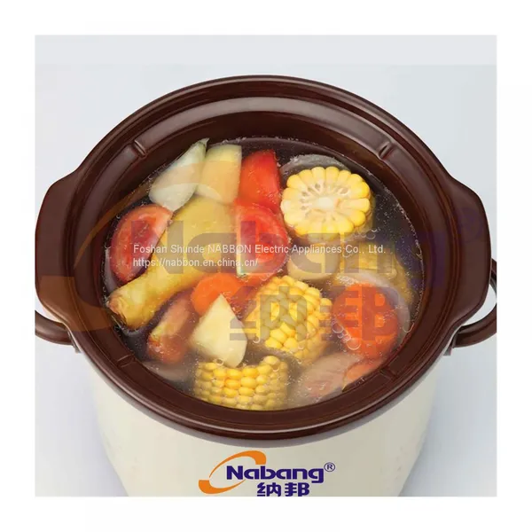 1.5L Multi Function Electric Slow Cooker With Ceramic Inner Pot & Plastic Lid Handle photo-5