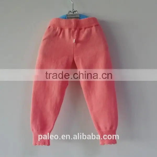 Cheap 100% Cotton Knitted Pattern Design Boys Long Sport Trousers photo-3