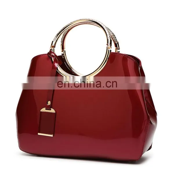 New Bright Lacquer Leather, Women's Bag Messenger Bag Handbag One Shoulder/ photo-4
