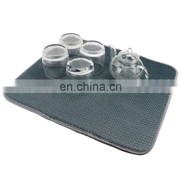 Hot Selling Super Absorbent Microfiber Dish Drying Mat, Soft Surface for Air Drying Dinnerware photo-5