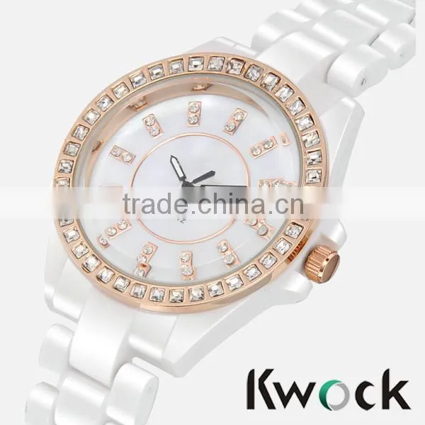 Fashion Jewelry Ceramic White Ceramic Watches Top Brand Ceramic Watch Made in China photo-2