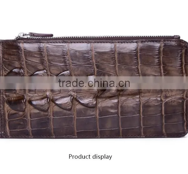 Fashion Genuine Crocodile Skin Leather Card Holder for Men Wallet photo-5