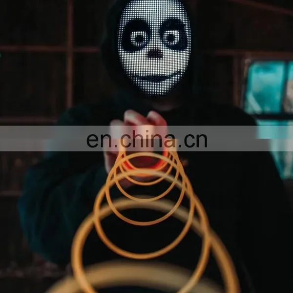 LED Mask App Control Program Full Color Face Changing Mask LED Light Up for Halloween Easter Christmas New Year Party Face Mask photo-3