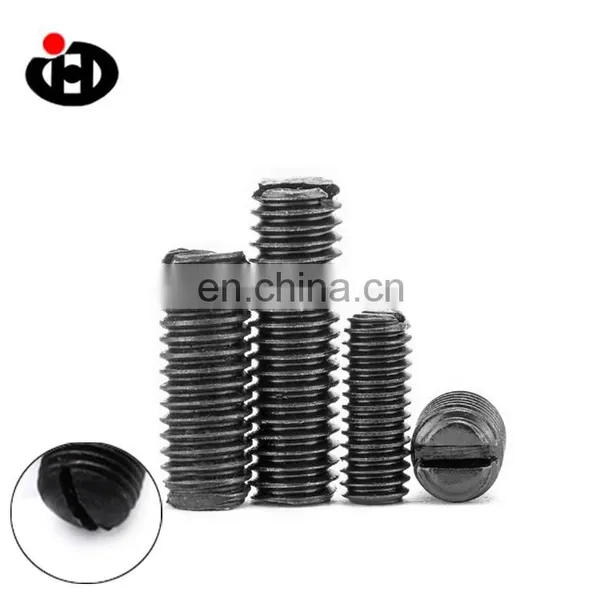High Quality Carbon Steel Gr8.8 Flat Point Slotted Set Screw M10 photo-3