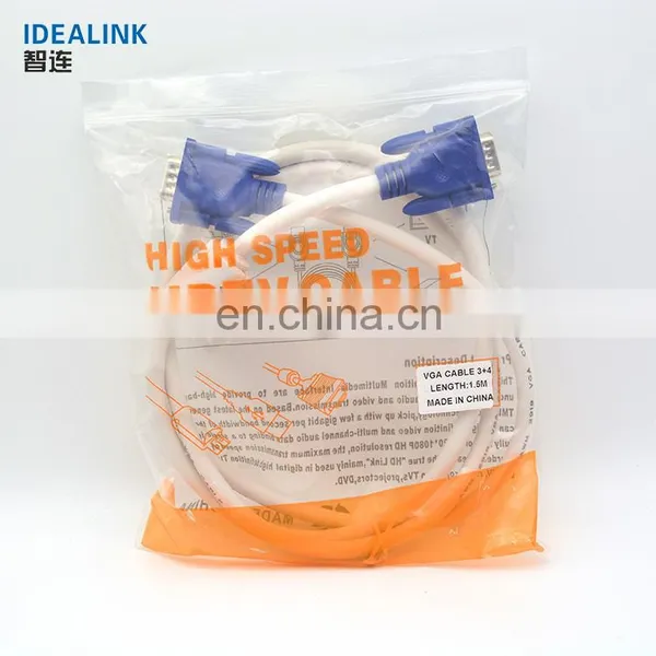 Factory High Quality 3+4 VGA Cable Male to Male OEM Computer Cable 10 Meter Vga Cable photo-5