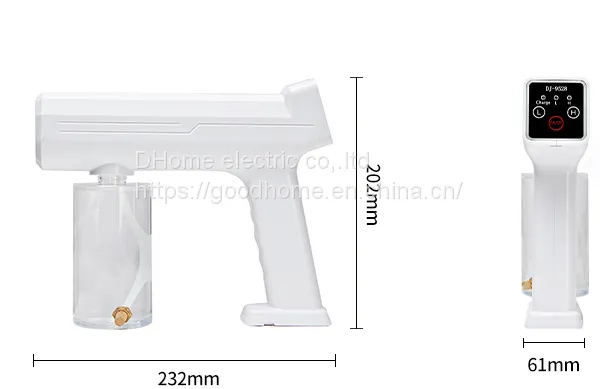 Blue Ray Nano Wireless Atomizer Spray Gun Handheld Spray Gun Charging Spray Sterilizer Touch Screen Disinfection Gun（Wechat:13510231336） photo-2