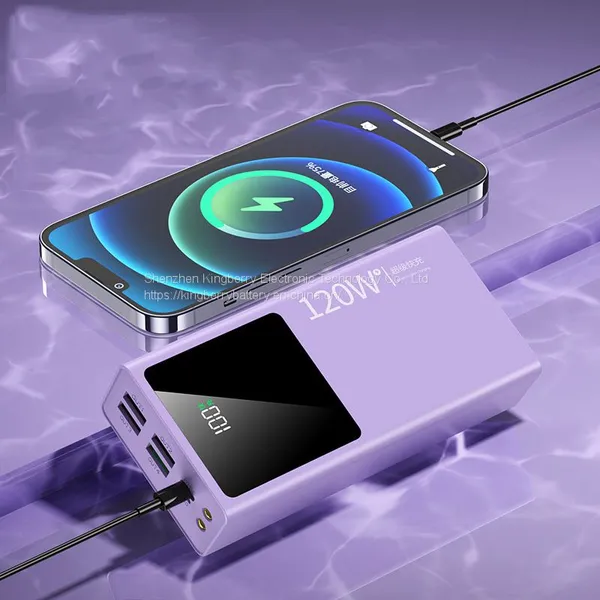 120W Super Fast Charger Power Bank 20000mAh Large Capacity Ultra-thin Portable Outdoor Mini photo-3