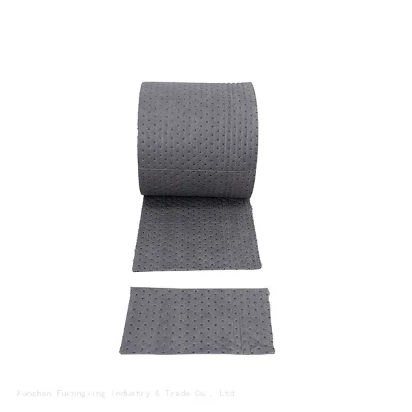 Absorbent Split Rolls For Spill Control Universal Meltblown Medium-Weight Sonic Bonded Grey photo-5