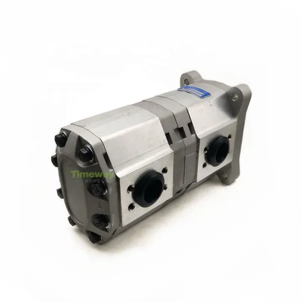 TIMEWAY Hydraulic Tandem Gear Pump CBQLQB-F532-F532-CFH Double Gear Oil Pump CBQLQB Series Spline Shaft 6Teeth photo-2