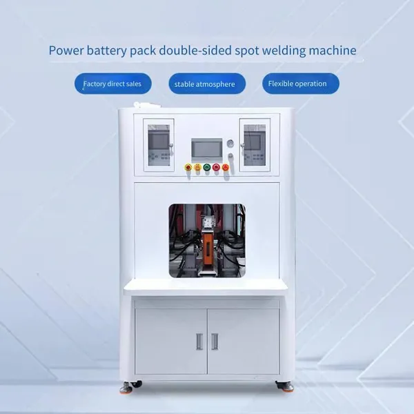 battery spot welder, double-sided automatic welding machine for 18650 lithium battery packs, fully automatic spot welding equipment