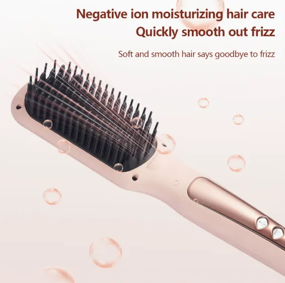 Straightener Comb/Direct Electric Comb/Roll Straight Dual Purpose Straightener Fluffy Comb/Styling Straightener Comb（Wechat:13510231336） photo-2