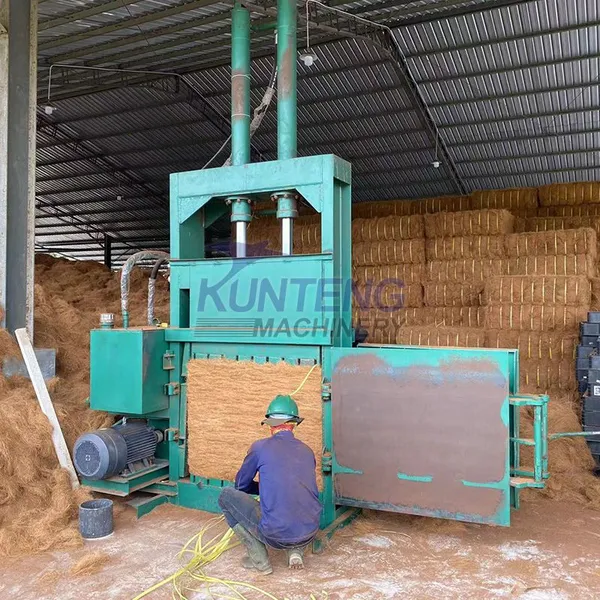 New Vertical Coconut Fiber Baler Coconut Fiber Compress Machine Coconut Fiber Baling Machine EPC photo-4