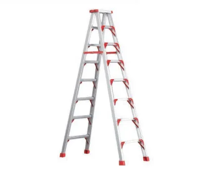 Aluminum Alloy Step Ladder, 3.5m/4m Lightweight Heavy-Duty Folding Ladder