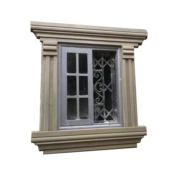Waterproof Cheap Building Exterior Decoration Moulding EPS Window Trim Exterior Cornice EPS Foam Cement Moulding Eave Line photo-3