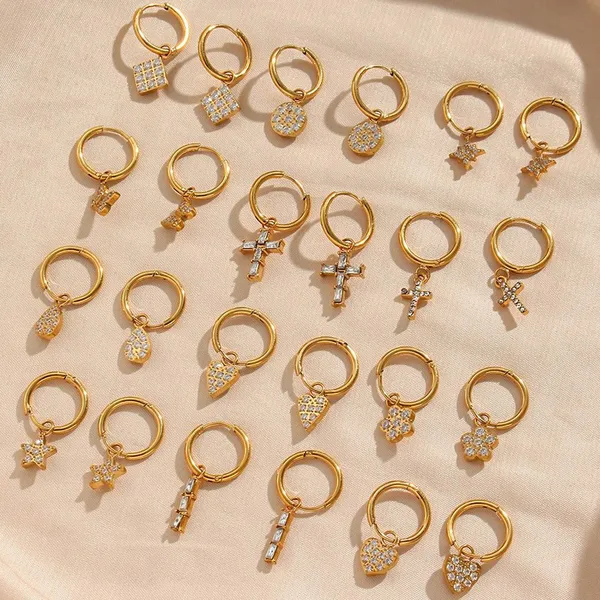 Matte Finish Stainless Steel Earrings Hook Earrings Lead Free Custom Logo Wholesale Supplier