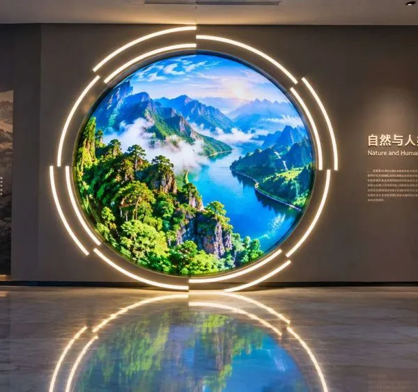 Sphere Image Correction LED Spherical Screen Stable Driver IC Creative Round LED Display For Trade Show