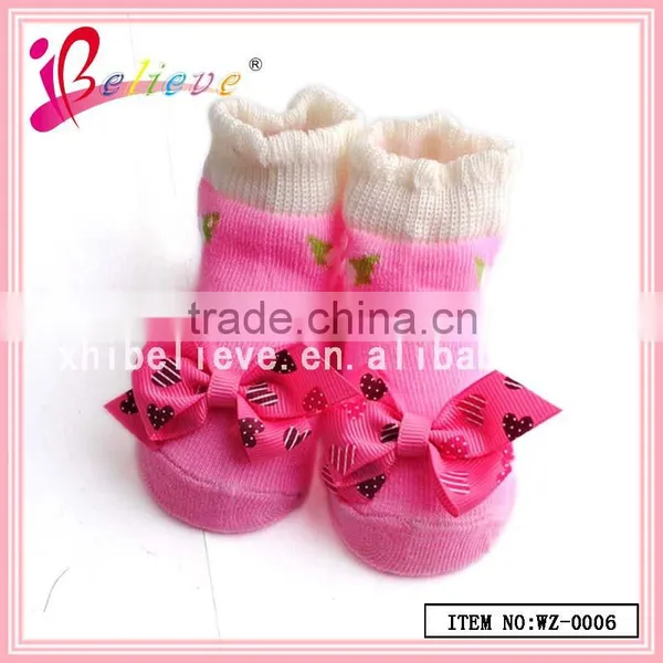 100% Cotton Thin Socks Wholesale Elite Socks,baby Socks With Ribbon Bow photo-6