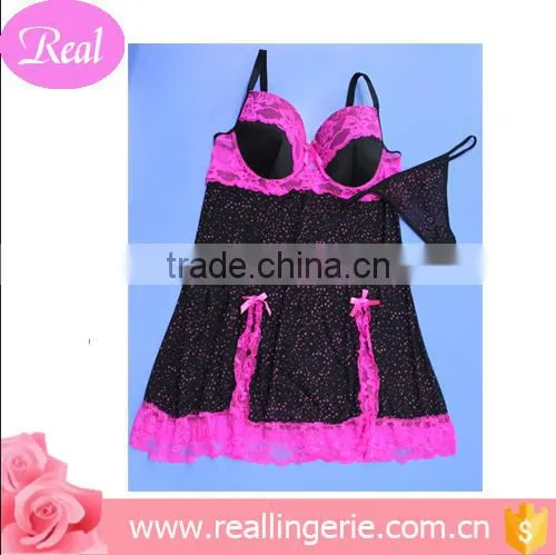 The Fashion Blue/pink Black Lingerie / Babydoll/thin G-string photo-6