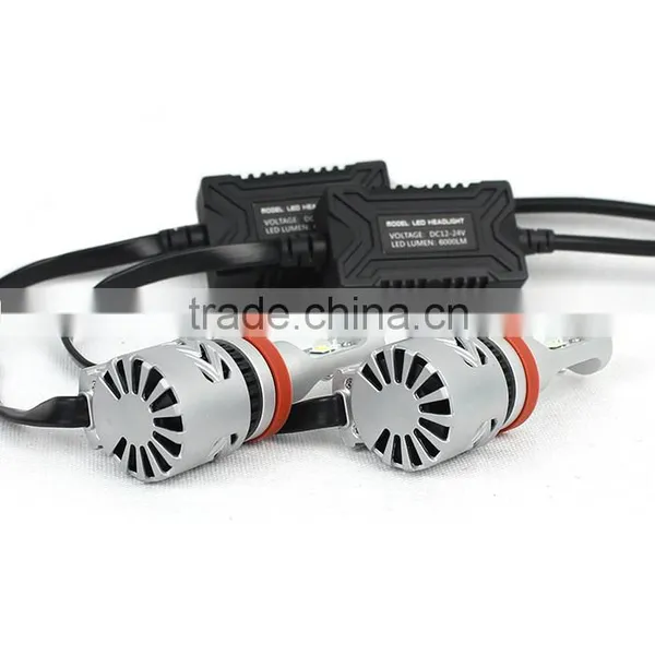 Prefessional Auto Parts 6000lm Car Led Headlight Bulb h8 h9 H11 40w Double Heat Dissipation System photo-4