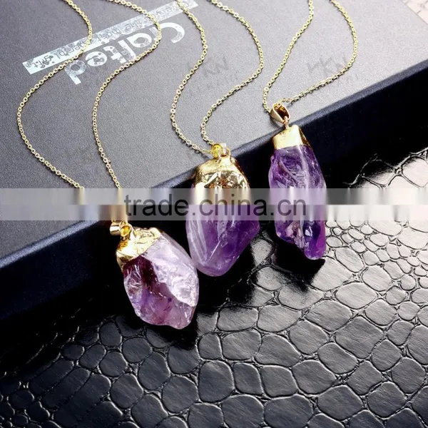 Popular Colorful Natural Crystal Necklace photo-3