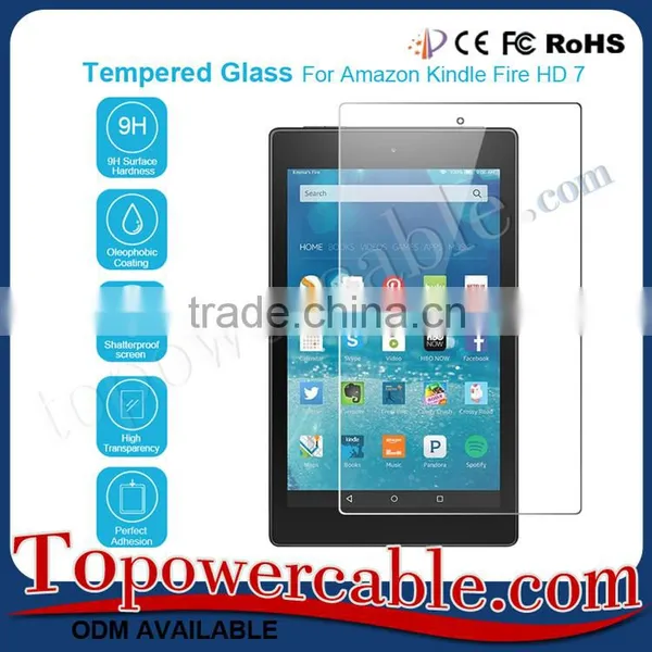 Pure Tempered Glass Screen Protector 9H Screen Protector For Amazon Kindle Fire Hdx 7 photo-2