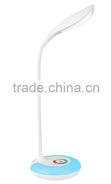 JK-848 Indoor Modern Battery Operated Funky Table Lamps Rainbow Color Cordless USB Rechargeable Hotel Led Desk Lamp photo-5