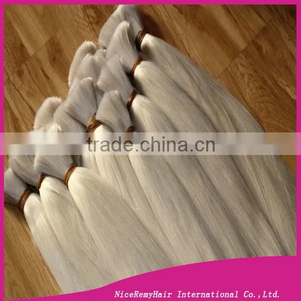 Cuticle Intact Unprocessed Russian Human Blonde Hair Bulk photo-6