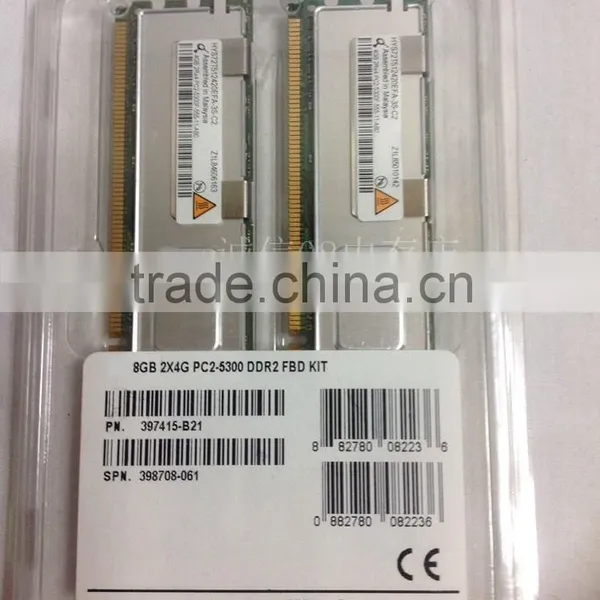 New Server Memory----- DDR2-667 (PC2--5300) 8GB(2x4GB) FBD Ram 397415-B21 photo-2