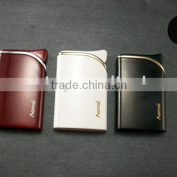 THIN WINDPROOF METAL CIGARETTE GAS REFILLABLE LIGHTER