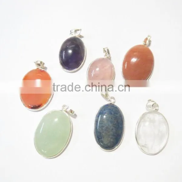 Assorted 925 STERLING Silver 925 STAMPED Natural Stone Jewelry Gemstone Pendants WHOLESALE photo-3