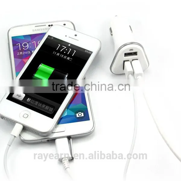 Three USB Port Quick Charge Car Charger For Smart Phones And Tablets With Good Quality And Durability Use photo-2