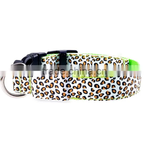 Yl68 Promotional Items LED Leopard Dog Collars Pet Belt Flash Pet Collar photo-3
