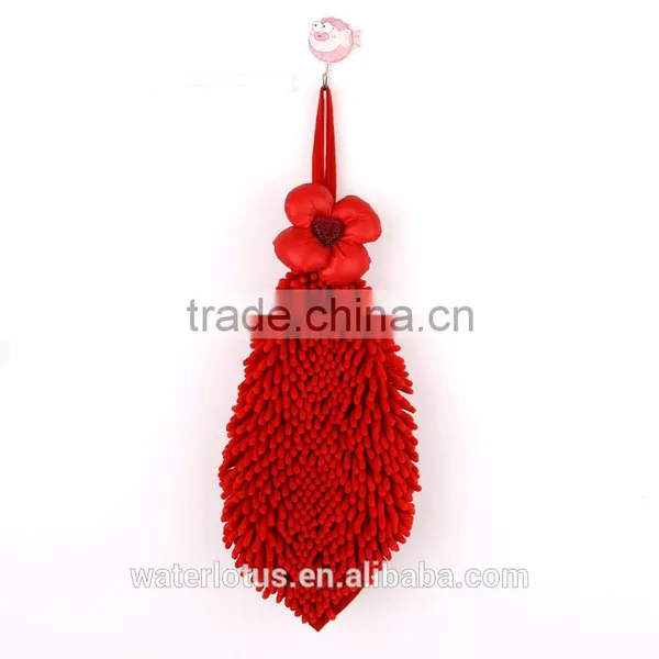 China Wholesale Microfiber Chenille Square Hand Towel, Washclotch for Home ,kitchen and Bathroom photo-6