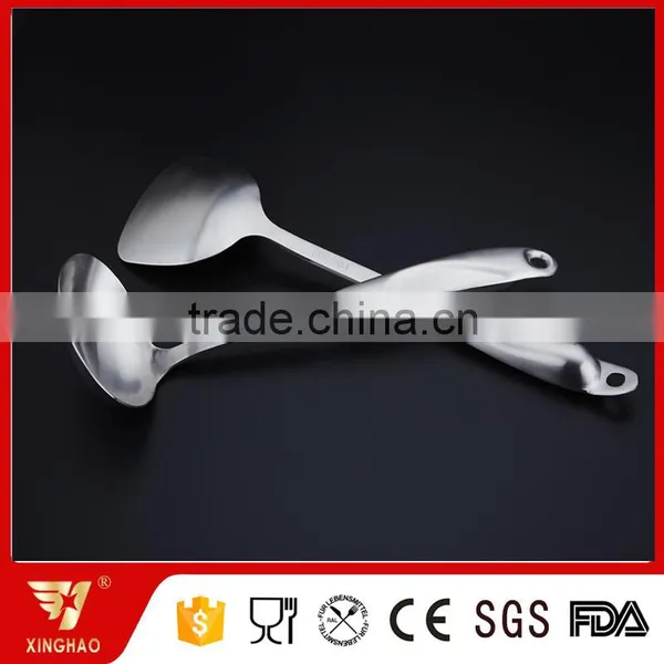 Top Choice 18/10 Satin Finish Kitchen Utensil Stainless Steel Soup Ladle and Turner photo-2