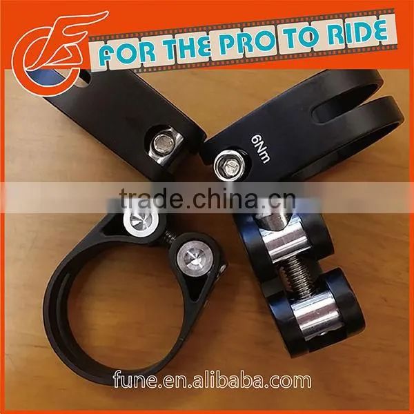 Durable Matt Carbon Bicycle Seat Clamp photo-2