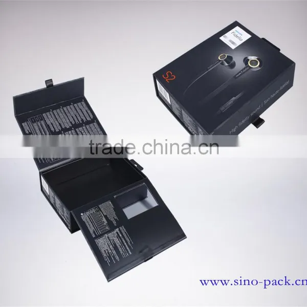 Upscale Rigid Paper Box Magnetic Electronic Storage Paper Box