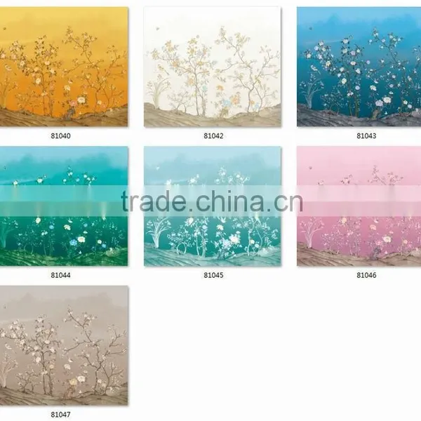 2016 Printing Special Effect Wallpaper, Pastoral Butterfly Wall Decal for Home Decorative , Art Wall Covering Wholesaler photo-3