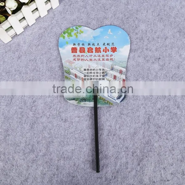 Butterfly Shape Custom Plastic pp Kids Hand Fan Handle Fan Advertising Fan photo-3
