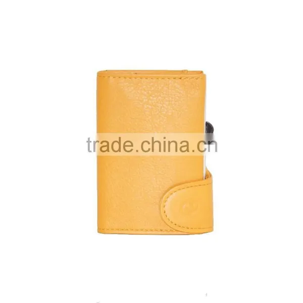 Leather Aluminium Cardholder Wallet for Bank Card/credit Card/id Card photo-4