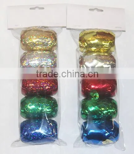 Christmas Gift Wrapping Materials Curling Ribbon Egg and Star Bow photo-4