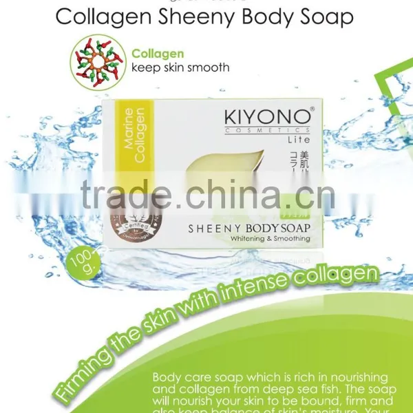 "KIYONO" COLLAGEN SHEENY BATH BODY SOAP FOR SMOOTH AND BRIGHTEN SKIN 100 g. photo-2