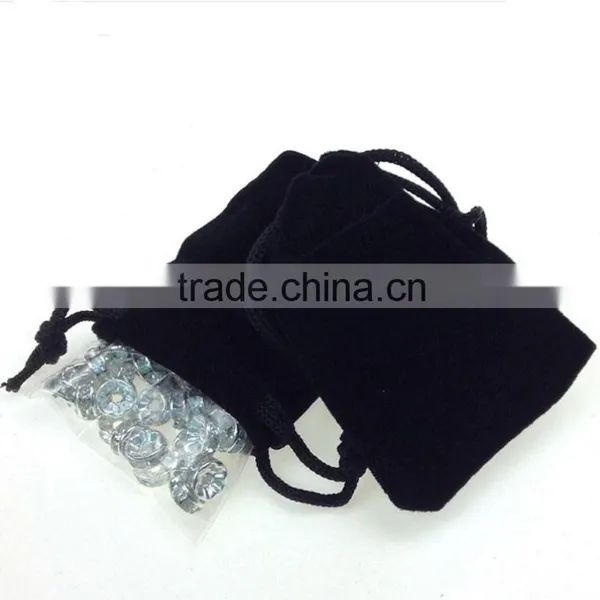 Professional Black Velvet Drawstring Bag China Supplier Supplier's Choice photo-2