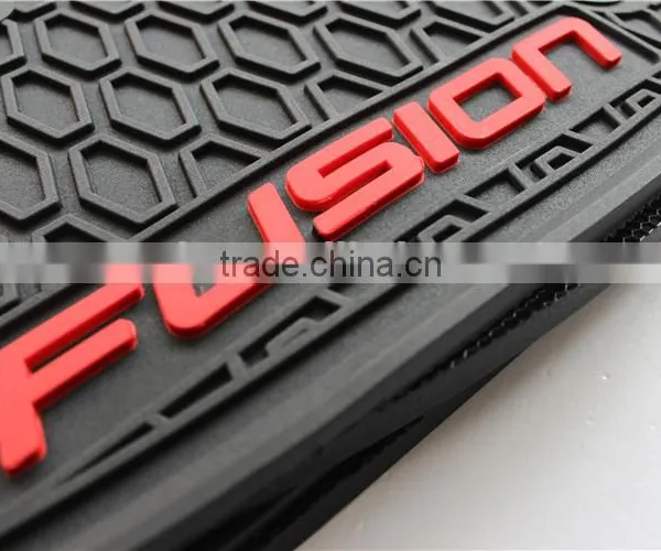 Rubber Car Floor Mat Set - 4/5-Pc. Set, Black, Full-Size Auto Vehicles for Ford Fusion photo-5