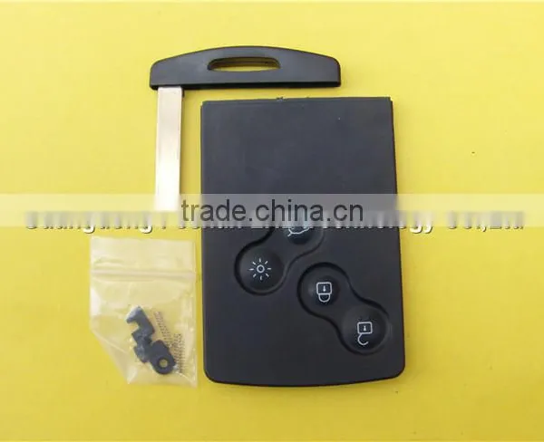 4 Buttons Keyless Entry Smart Remote for Renault Koleos Replacement Card Key Fob Shell photo-2