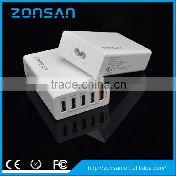 5-PORT USB Travel Charger Qualcomm Quick Charger 2.0 photo-6