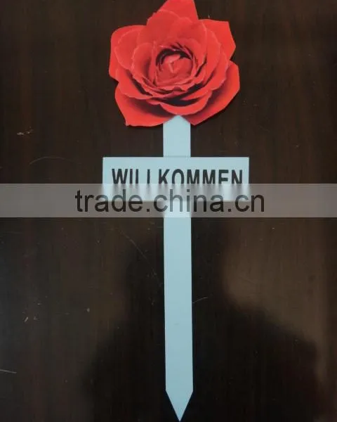 Garden Guide WELCOME WILLKOMMEN Flower Butterfly Designs BSCI Certificate photo-6