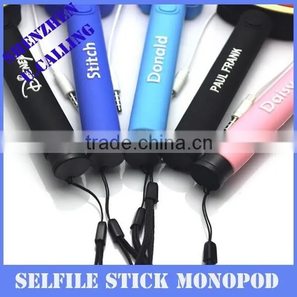 Hot Selling Cartoon Micky Hello Kitty Monopod For IPhone Samsung Android Mobile photo-2