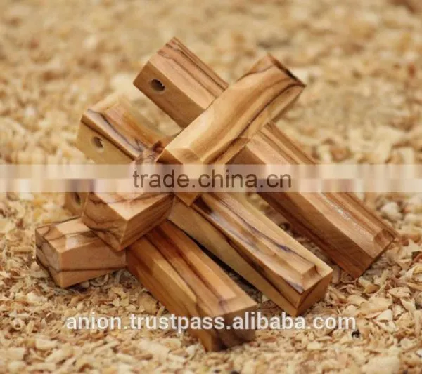 Olive Wood Small Carved Cross photo-4